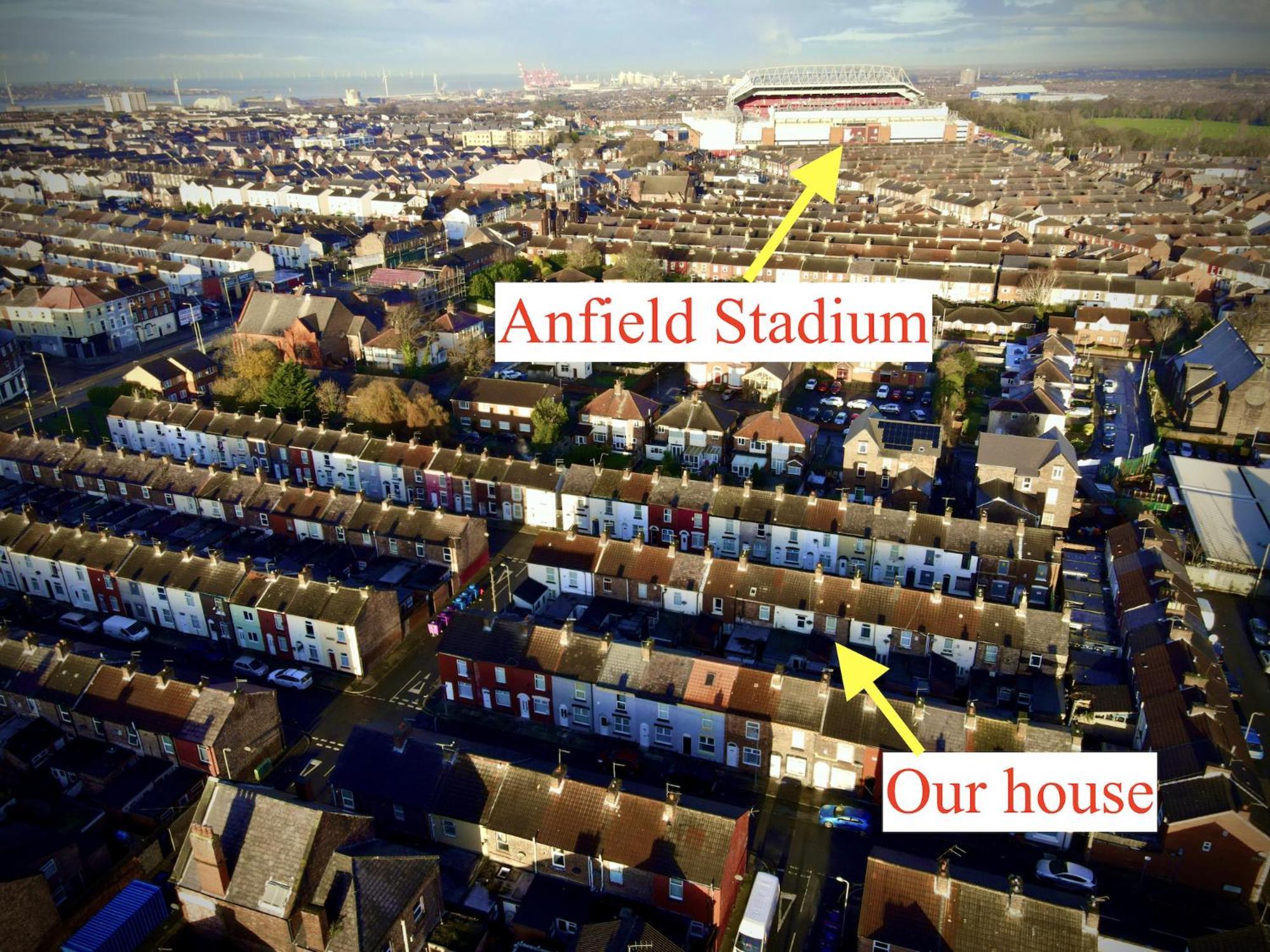 Cosy Anfield Guesthouse - Free Parking Ливърпул Екстериор снимка